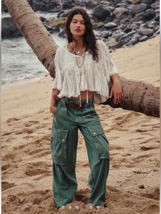 Free People Pants - We The Free Brentwood Slouchy Cargo Pants